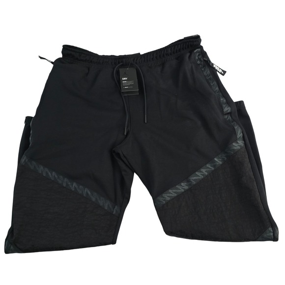 NWT Jordan Dri-FIT Men's Active Training Pants Zippered Bottoms Black XXL - Picture 1 of 11